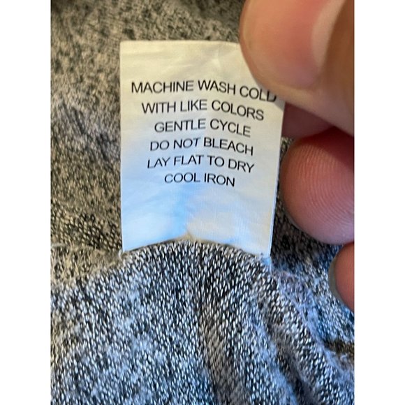 Moa Moa Womens Cowl Neck Hacci Pullover Top MTI315-BFCK Gray Size Medium - Picture 7 of 7